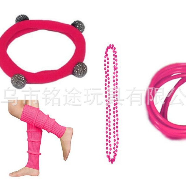 1980 s 80s traje collar pulsera falda de gasa guantes brazalete 80s Flapper girl dress