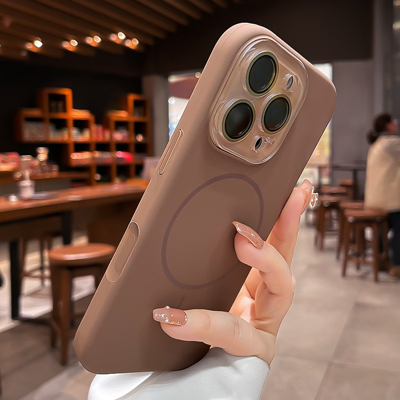 一体AI按揭适用iPhone16Promax手机壳液态硅胶苹果15Pro细圈磁吸|undefined
