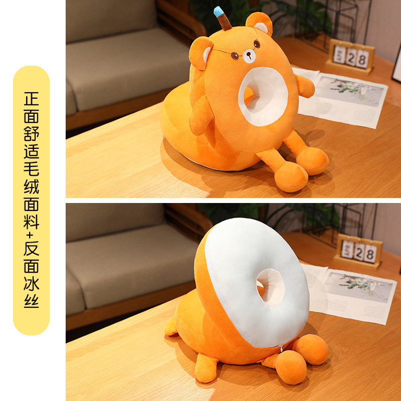 Almohada de Seda de Hielo para Siesta, Peluche y Seda de Hielo, para Oficina y Escuela image 9