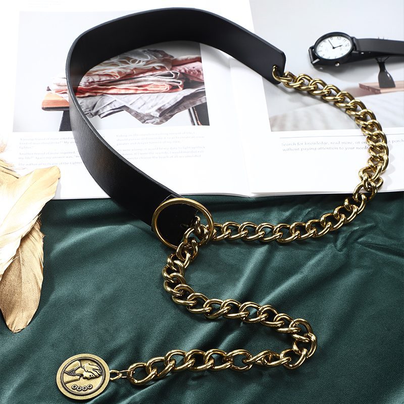 Decorative dress ins waist chain vintage high sense pendant belt ladies_voghion.com