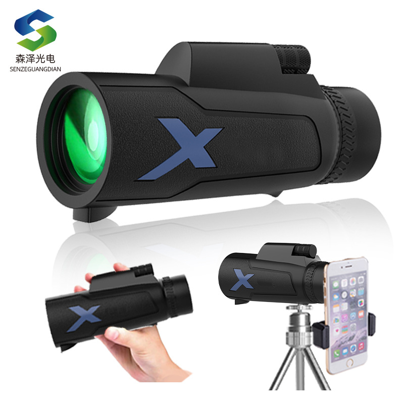 跨境厂家望远镜单筒80x100超高清高倍便携户外拍照手持演唱会代发