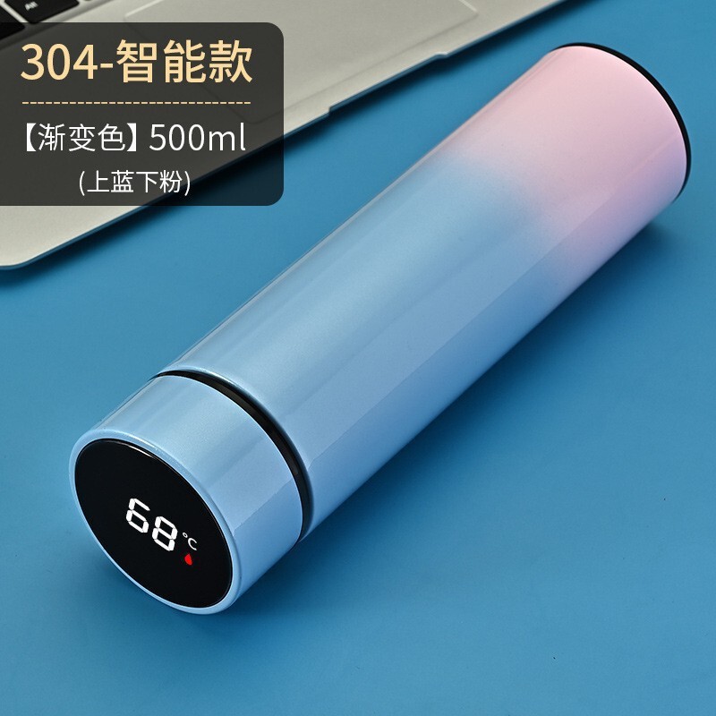クロスボーダー高颜値知能顕温温度カップ304ステンレス保温カップグラデーション色ビジネスギフトカップ卸売り|undefined