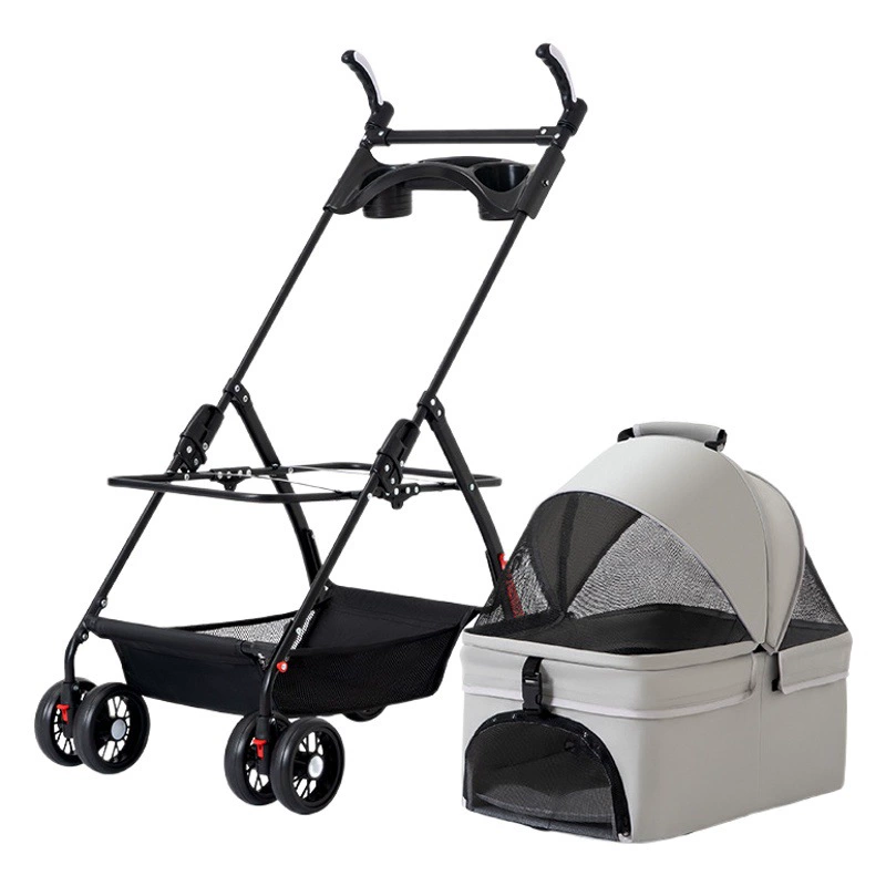 Pet Cat Dog Cart Собака Кошка Тедди Детская тележка Маленький автомобиль для домашних животных Автомобиль для собак Легкий складной