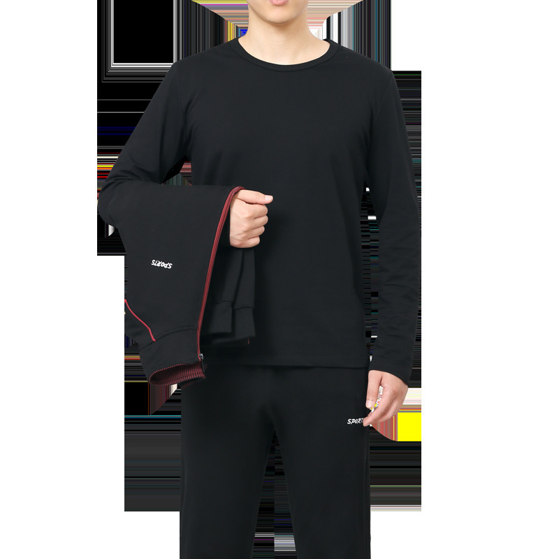 2019 nuevo traje deportivo de hombre primavera y otoño ropa deportiva de manga larga papá ropa deportiva de mediana edad image 5