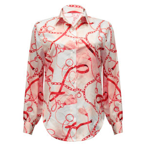 product - wholesale Autumn Floral Print Long Sleeved Cardigan Single Breasted Casual Shirt Women - 10