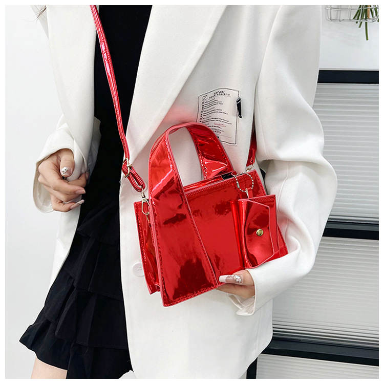 384g Weight Zipper Closure Type Single Shoulder Strap, Top Handle Strap Type Crossbody Bag Bags Type Daily Occasion Pu Leather Material Solid Color Pattern All Seasons Season Women's Gender Classic Style Style Square Shape Small Size Women's Small Pu Leather Solid Color Classic Style Square Zipper Crossbody Bag 16