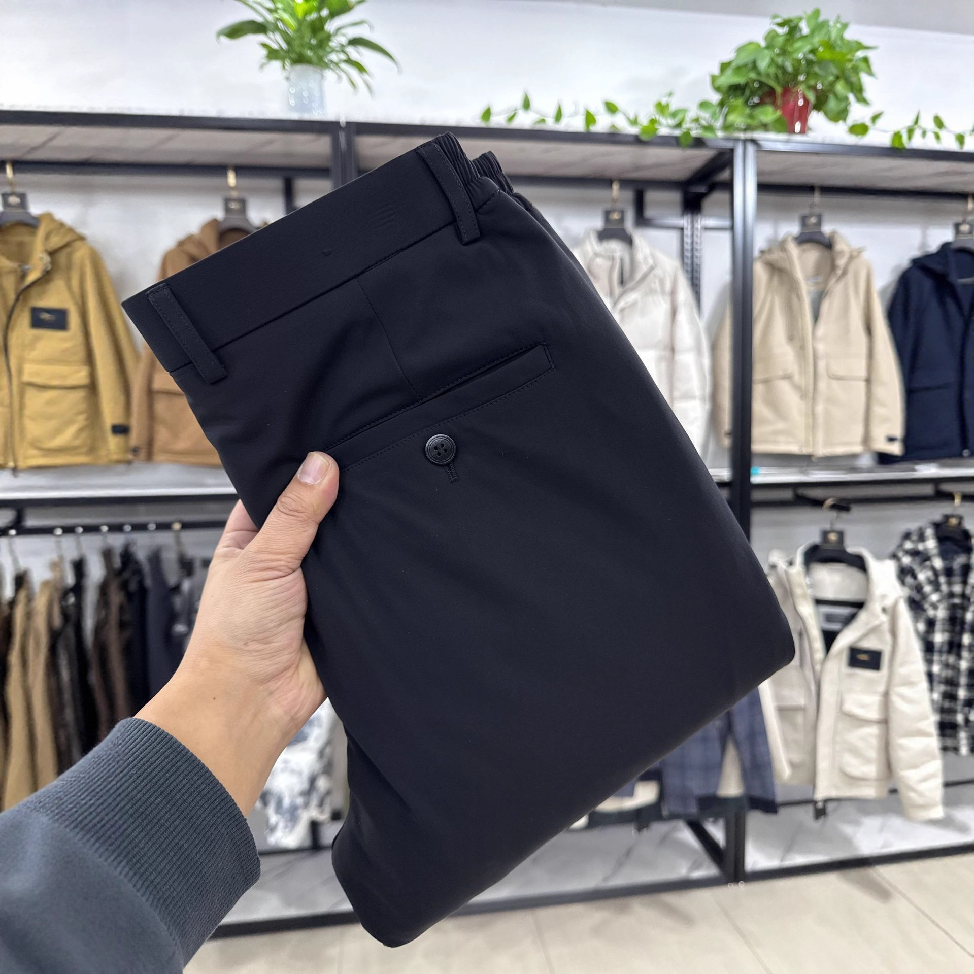 【H Home】Down Pants! Warm 90% Duck Down, Comfortable and Soft, Solid Color, Casual Brand Clearance Tag 4Y418A