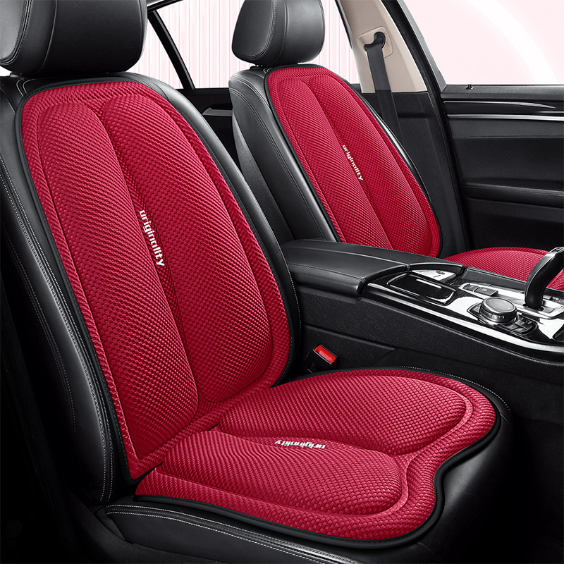 Cooling Mat Breathable Cover Car Seat Cushion Summer Ice Silk Seat Cushion Dropshipping Three-Piece Set Seven-Piece Set Universal Single Piece for All Seasons