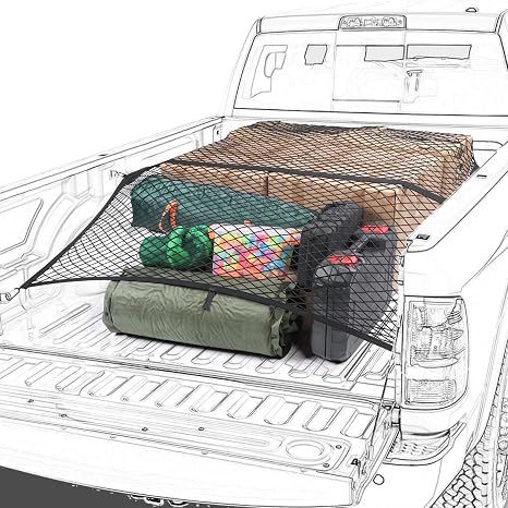 Cross-Border Automotive Supplies Elastic Pickup Truck Net Bag Trunk Luggage Fixing Net Bag Cargo Box Net Single Layer Double Layer
