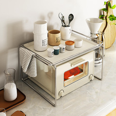 Microwave oven shelf rack oven stand countertop tabletop rice cooker storage rack kitchen supplies household double layer