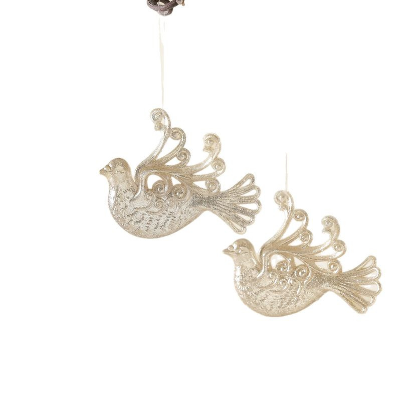 Decoraciones de árbol de Navidad ventana escenario de decoración accesorios colgante acrílico transparente flocos de nieve guirnaldas bolsas de regalo colgante