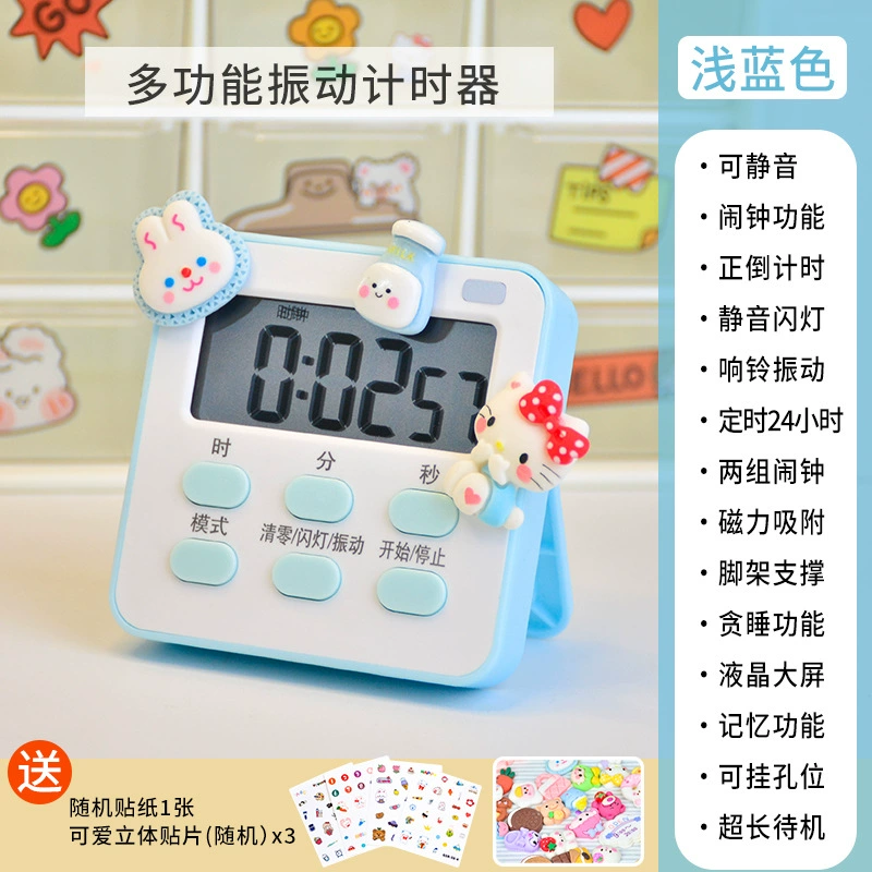 Student dormitory clock alarm clock visual electronic timer kitchen manager timer second table wholesale