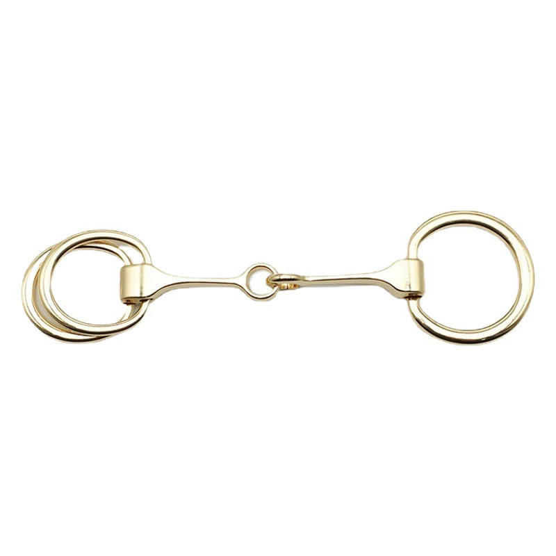 Простая пряжка-шлейка, элитная пряжка-лента, трехкольцевая пряжка из сплава для шарфа, пряжка для подола, оптовая продажа аксессуаров для женской одежды