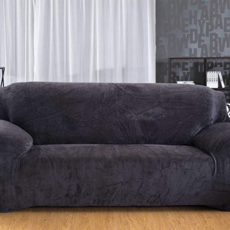 P 615 Plush fabirc Sofa cover 1/2/3/4 seater thick
