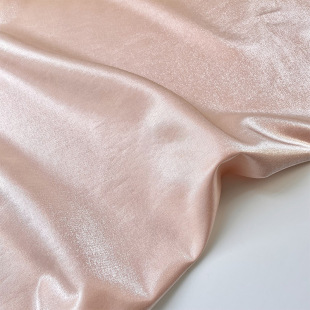 Pure color yarn-dyed lotus root pink glossy glass Silk linen satin fabric Chinese style dress fabric