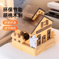 二重木屋小夜灯創意木製DIY材料は木製玩具の手作り活動団建プレゼントをセットします。