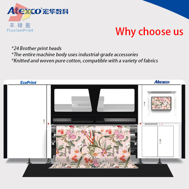 FLYPigment cotton textile direct to print roll to roll
