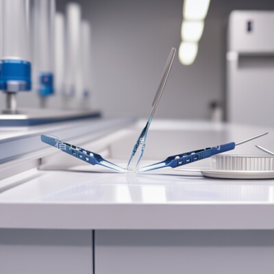 现货供应眼科显微镊 钛合金系线镊  无齿镊 直平台 弯平台