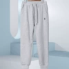 Cotton-sweatpants-grey sapphire blue label