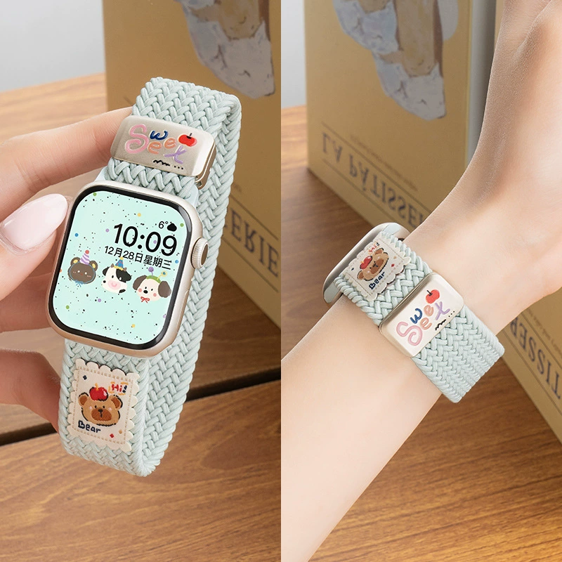 Медвежья подвеска на магнитном браслете для часов Apple Apple watch ремешок iwatch