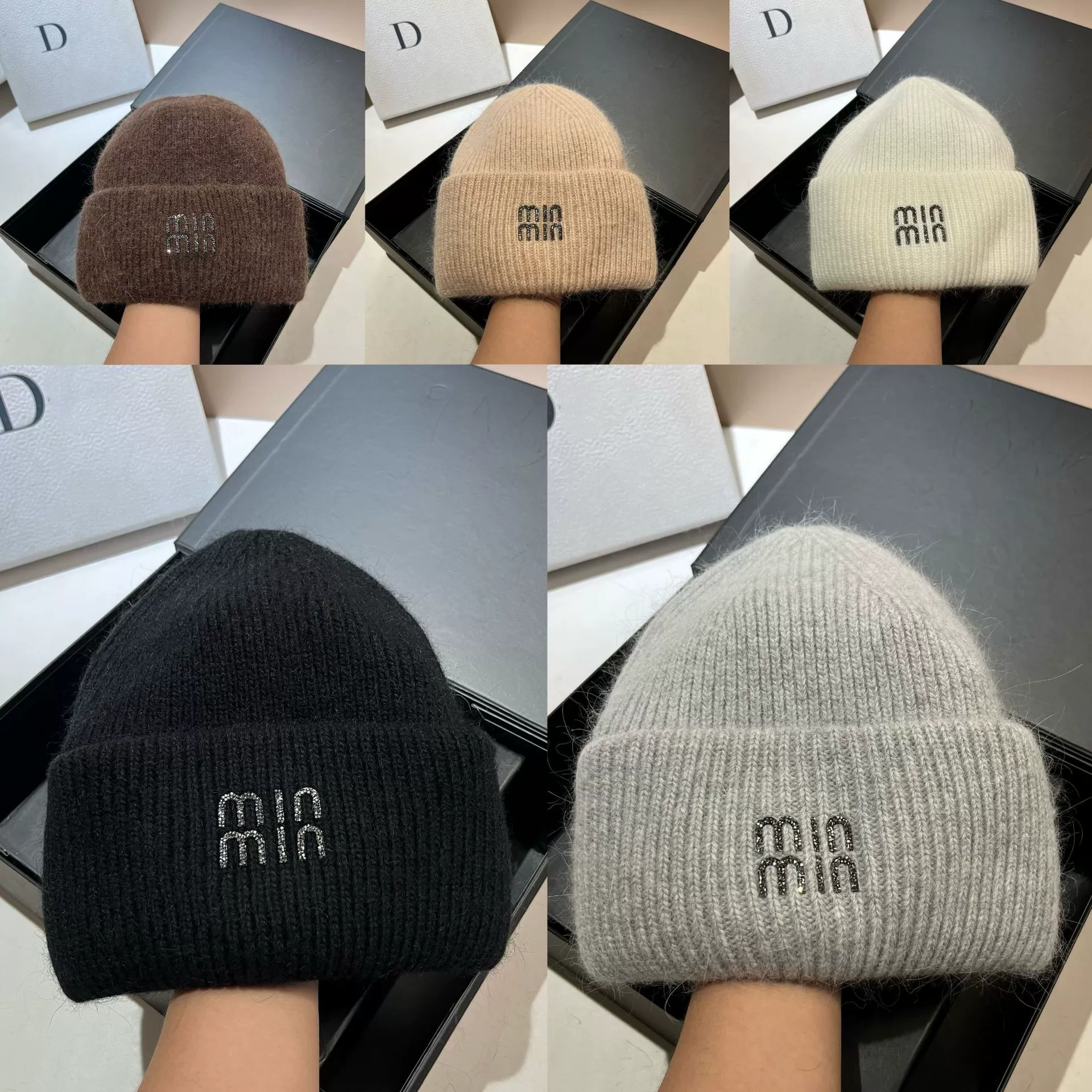 Keep warm velvet knitted hat, Korean style, increased thickness