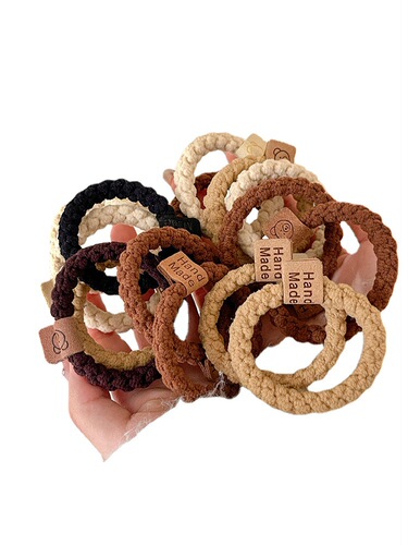Hair ties, high-end hair accessories, simple new style rubber bands for women, high elasticity, durability and no damage to hair, leather headbands