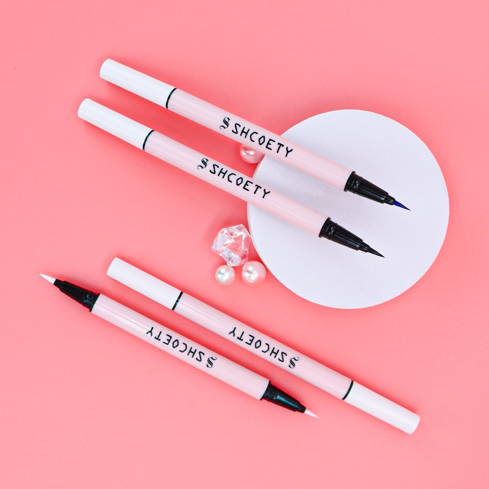 SHCOETY Cross-border Double-headed ultra-fine eyeliner Liquid is smooth, long-lasting, sweat-proof, water-proof, quick-drying and does not smudge eyeliner undefined