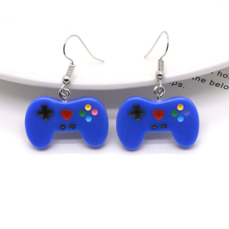 Resin Material Irregular Pattern Retro Fashion Ethnic Style Irregular Metal Resin Drop Earrings