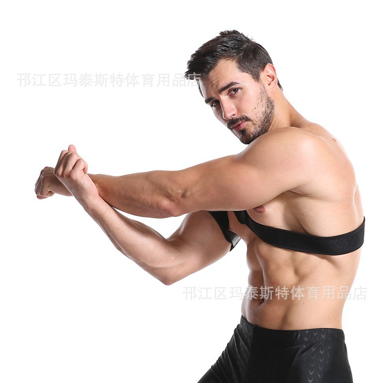 Ice bag can be added, breathable shoulder protector, adjustable diving material pressure single shoulder sports strap 