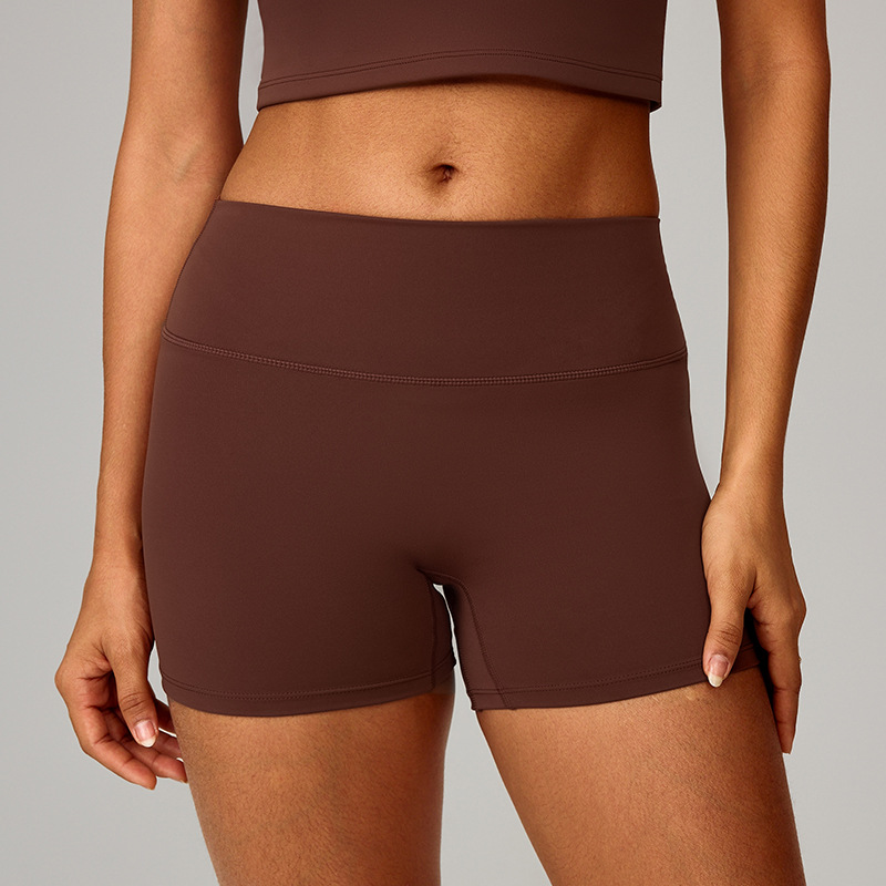 Explosiones transfronterizas europeas y americanas, pantalones cortos de yoga apretados, cintura alta, caderas, pantalones de gimnasio para correr 8519