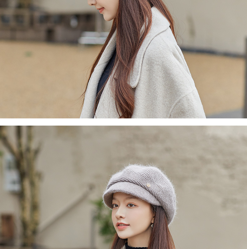 Gestrickte Damen Schiebermütze Mit Ohrenschutz Und Samtfutter_voghion.com