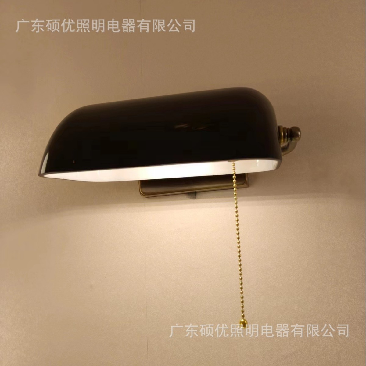 Lámpara de pared Retro americana transfronteriza República de China lámpara de banco verde lámpara de pared de noche comedor sala de estar decoración de pared lámpara de pared