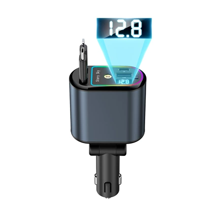 Cigarette Lighter Digital Display Car Charger — Mobil şarj cihazları