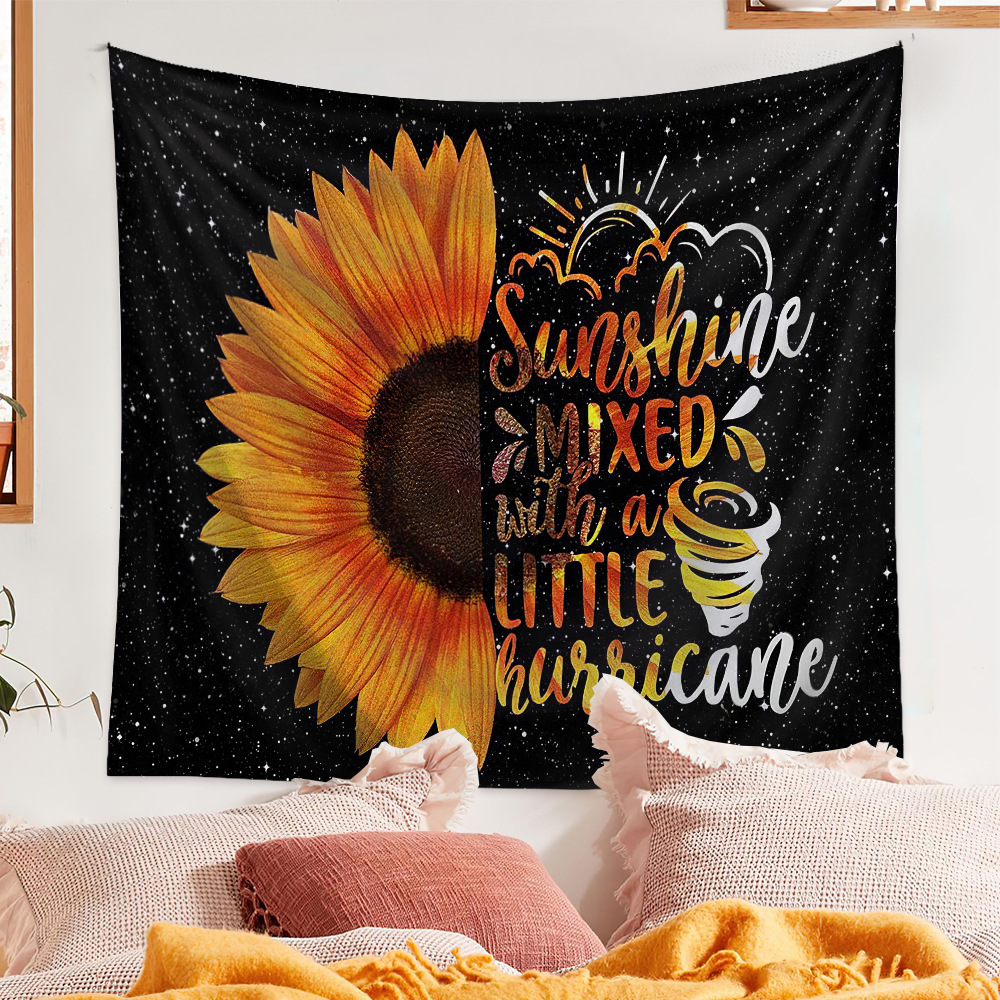 Ethnic Style Pastoral Sunflower Polyester Tapestry display picture 7