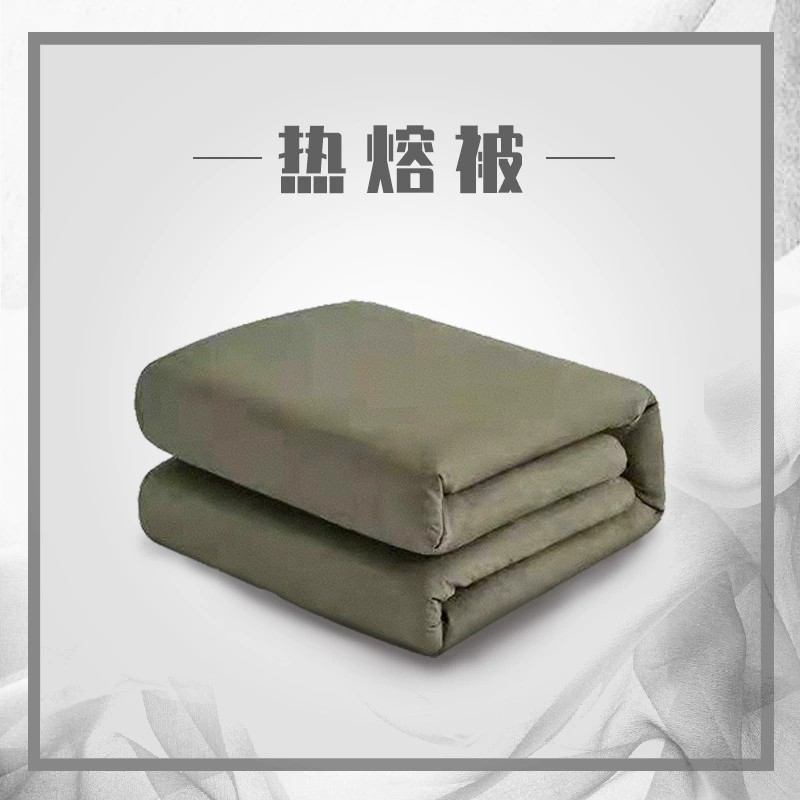 Оптовые поставки хлопковых одеял с термоскрепленным наполнителем в наличии, зеленые одеяла с термоскрепленным наполнителем с цветочным узором, наполнители для одеял для студенческих общежитий и военных учебных заведений.