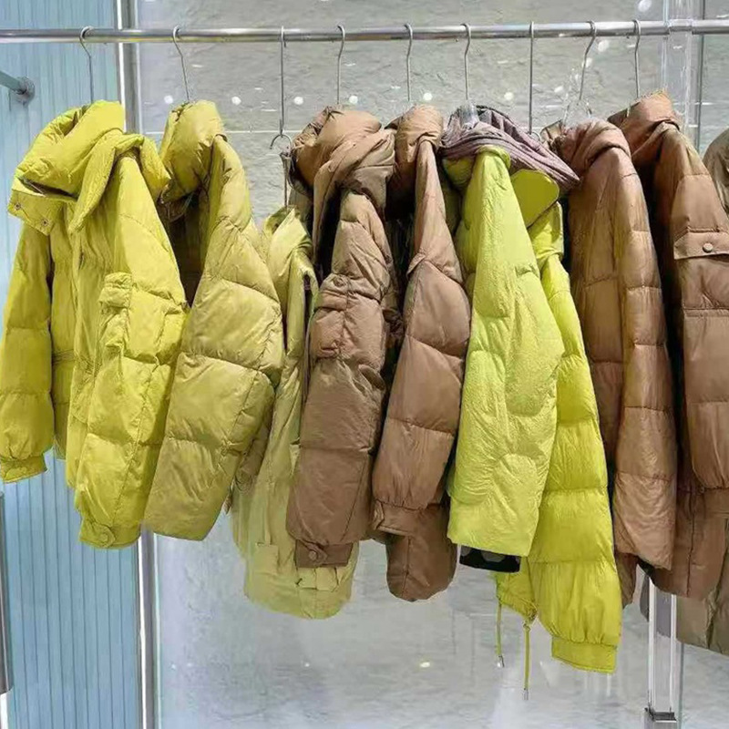 25冬款朗曼笛中长款加厚过膝外套韩版面包服专柜撤柜一手货源供应