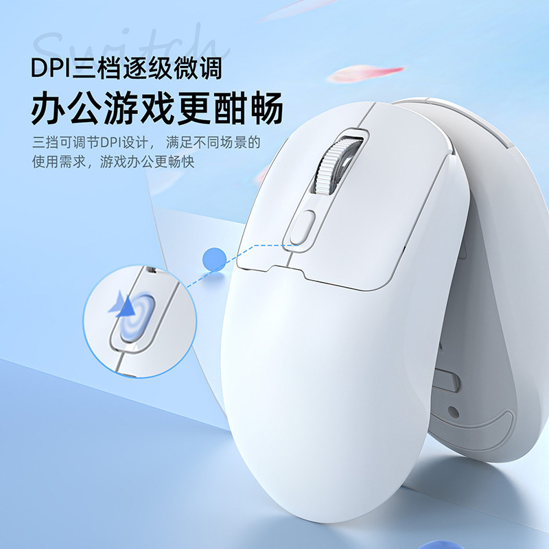 国境を越えた卸売スポットワイヤレスマウス充電式 Bluetooth デュアルモードサイレントオフィスゲームラップトップマウス|undefined