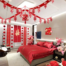 气球;场地布置道具;拉花、彩带