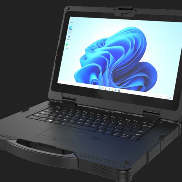 14-дюймовый трехдюймовый ноутбук для промышленного HDMIRS232 RJ45 RS485 Один зона три защитного промышленного ноутбука