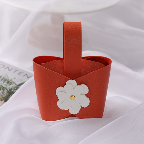 New Style Wedding Gift Box Leather Bag Candy Box Candy Gift Bag Box Gift Handout Box Candy Bag