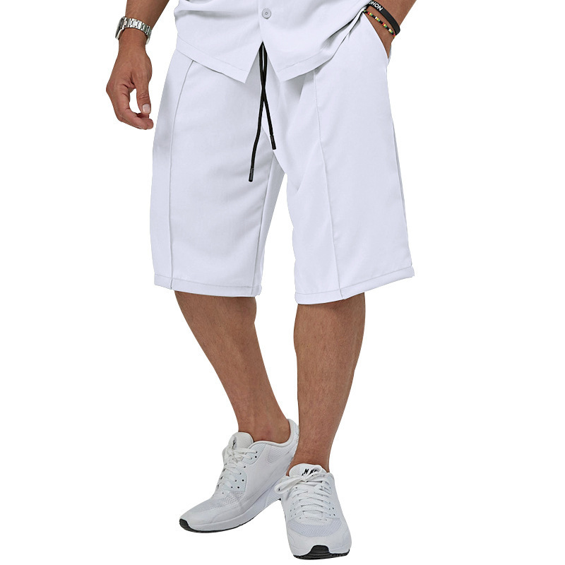 Men's Solid Color Shorts Sets Men's Clothing display picture 8