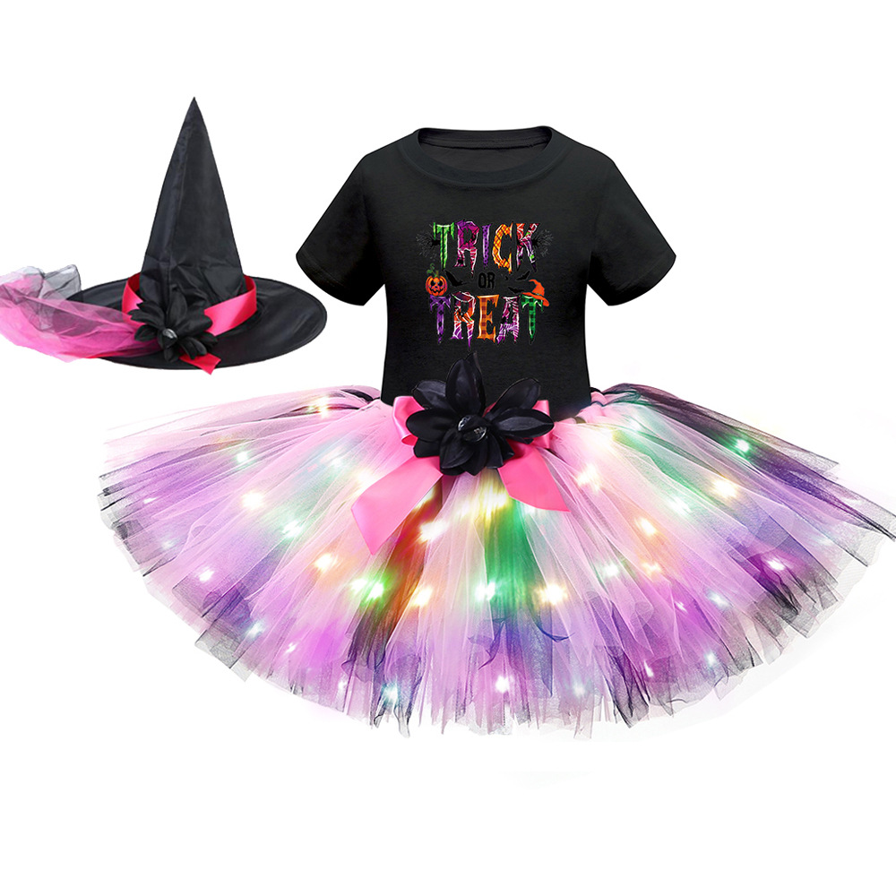 Хэллоуин светодиодный костюм с короткими рукавами 4