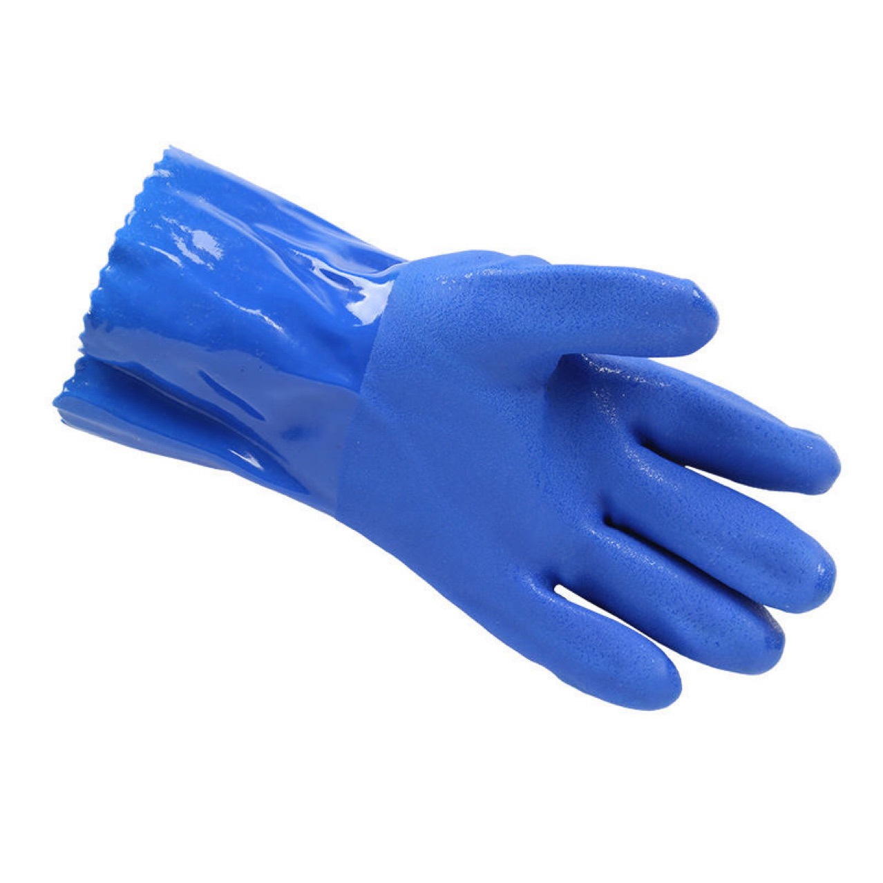 满护蓝耐油手套耐磨防滑防水工业防护厂批发浸塑劳保手套