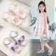 Children's Open Toe Cute Bow Sandals 2025 Summer Cartoon Cute Princess Sandals Small and Medium-sized Children's Beach Shoes