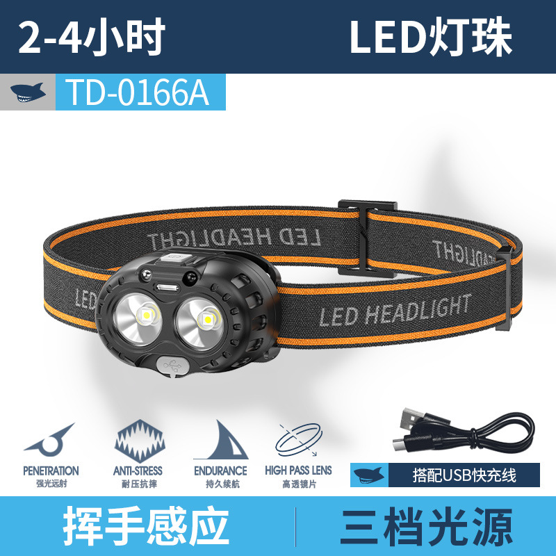 TD-0166A Inductive spotlight night fishing headlight