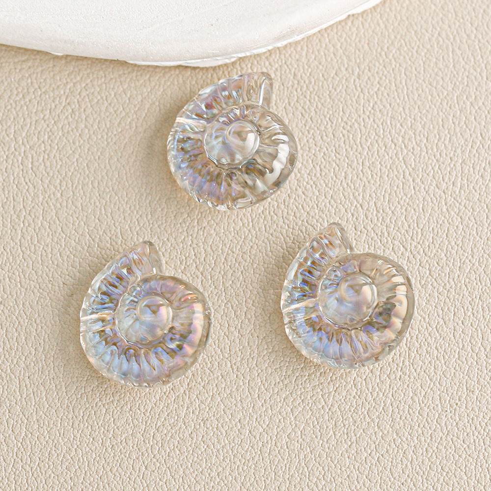 15.6 * 17.2MM - concha - ceniza glacial (10 piezas / paquete)