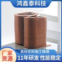 扁线双胞胎线圈大功率滤波空芯电感线圈新能源汽车高频空心线圈