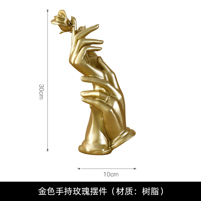 リビングルームの置物は軽くて豪華で高級な雰囲気のお酒棚の装飾品です。