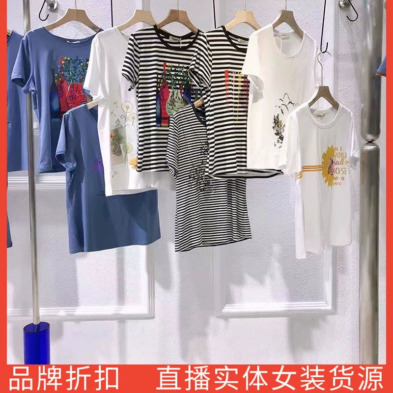 Футболка в стиле Zhenqiaoyizhiyuan, лето 2025, из лайкры и хлопка, с принтом в китайском стиле и вышивкой, круглый вырез.