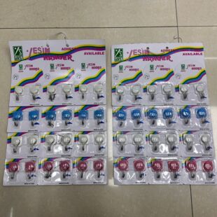 Manufacturer Supplies Colorfulful Plastic Hooks for Home Bedroom Cloakroom Strong Traceless Punch-Free Adhesive Hooks 24 Large Cards